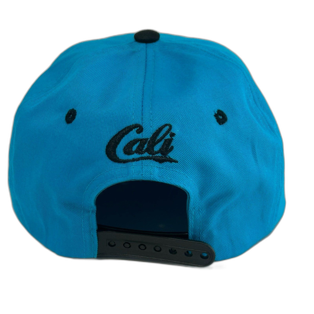 Top Level Cap Hat Unisex Snapback Blue/ Black Flat Bill Cali California - Picture 5 of 11
